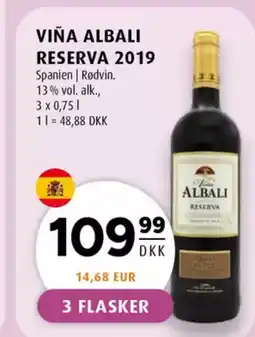 Scandinavian Park Viña albali reserva 2019 spanien | rødvin. 13% vol. alk., tilbud