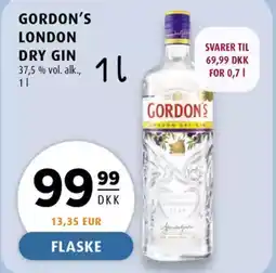 Scandinavian Park Gordon's london dry gin tilbud