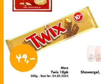 Havaristen Mars twix 10 pk tilbud