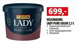 Bauhaus VEGGMALING LADY PURE COLOR 2,7 L tilbud