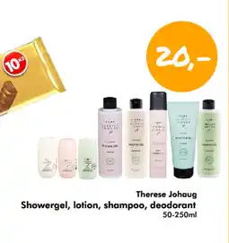 Havaristen Therese Johaug Showergel, lotion, shampoo, deodorant tilbud