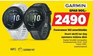 POWER Forerunner 165 smartklokke tilbud