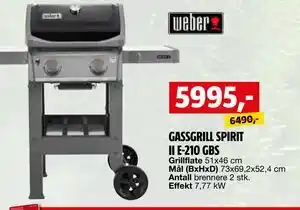 Bauhaus GASSGRILL SPIRIT II E-210 GBS tilbud