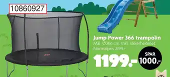 BR Leker Jump Power 366 trampolin tilbud