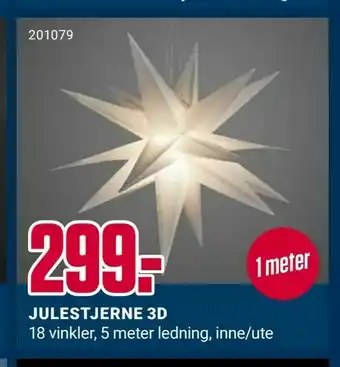 Europris Julestjerne 3d tilbud