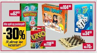 Europris Spill og Puslespill! tilbud