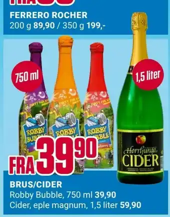 Europris Brus/cider tilbud