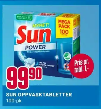 Europris Sun oppvasktabletter tilbud