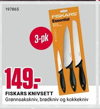 Europris Fiskars knivsett tilbud