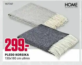 Europris Pledd korsika tilbud