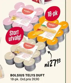 Europris BOLSIUS TELYS DUFT tilbud