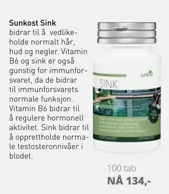 Sunkost Sunkost Sink tilbud