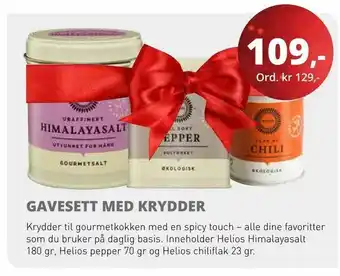 Gavesett med krydder
