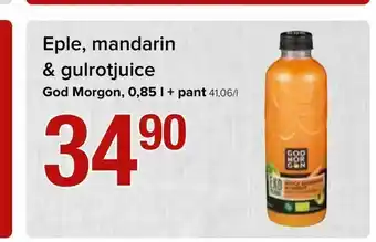 Spar Eple, mandarin & gulrotjuice tilbud