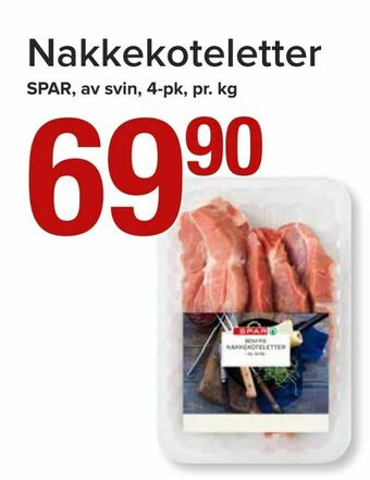 Spar Nakkekoteletter tilbud