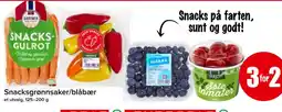 Spar Snacksgrønnsaker/blåbær tilbud