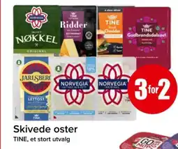 Spar TINE Skivede oster tilbud