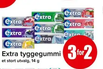 Spar Extra tyggegummi tilbud