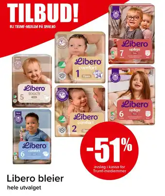 Spar LIBERO bleier tilbud