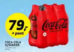 Bunnpris Coca-Cola U/Sukker tilbud
