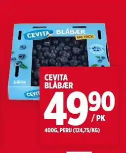 Meny CEVITA BLÅBÆR tilbud