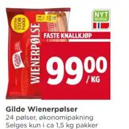 Meny Gilde Wienerpølser tilbud