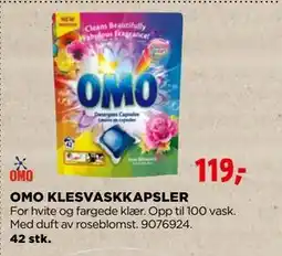 jem & fix OMO KLESVASKKAPSLER tilbud