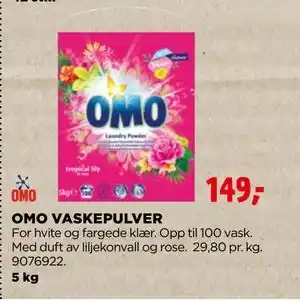 jem & fix OMO VASKEPULVER tilbud