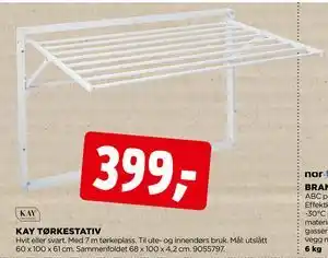 jem & fix KAY TØRKESTATIV tilbud