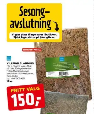 jem & fix VILLFUGLBLANDING tilbud