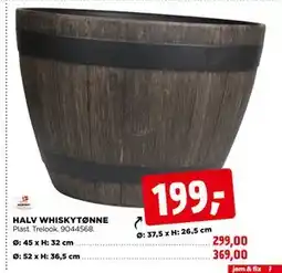 jem & fix HALV WHISKYTØNNE tilbud