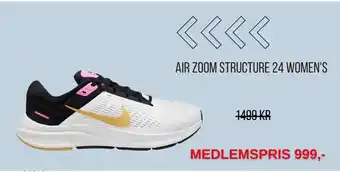 Intersport AIR ZOOM STRUCTURE 24 WOMEN'S tilbud