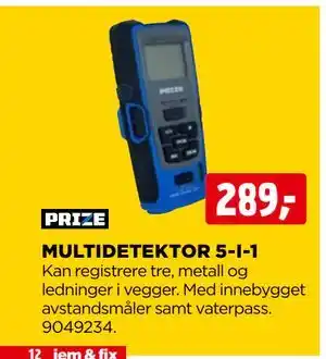 jem & fix MULTIDETEKTOR 5-I-1 tilbud