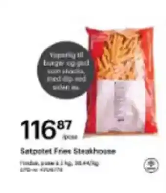 Storcash Søtpotet fries steakhouse tilbud