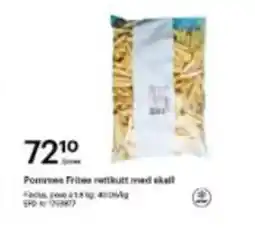 Storcash Pommes frites retkutt med skell tilbud