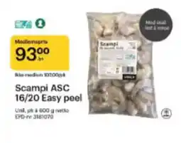 Storcash Scampi asc 16/20 easy peel tilbud