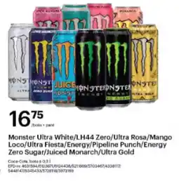 Storcash Monster ultra white/lh44 zero/ultra rosa/mango loco/ultra fiesta/energy/pipeline punch/energy zero sugar tilbud