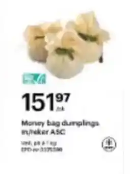 Storcash Money bag dumplings en/reker asc tilbud