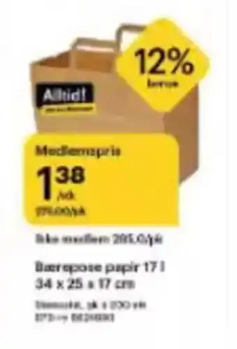 Storcash Baerepose papir tilbud