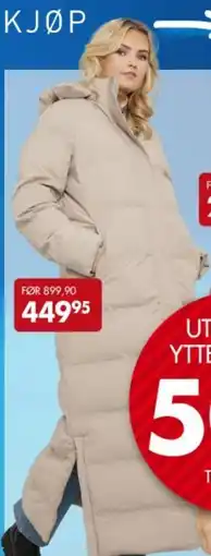 Sparkjøp Utvalgte ytterjakker 50% tilbud