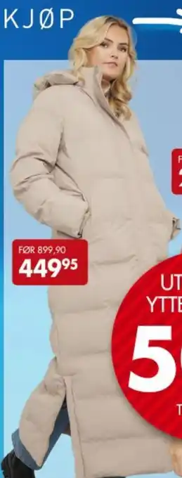 Sparkjøp Utvalgte ytterjakker 50% tilbud