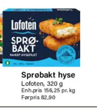 Nærbutikken Sprøbakt hyse lofoten tilbud