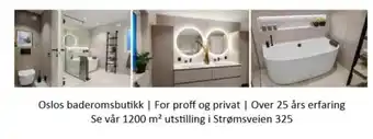 Oslo VVS Senter Oslos baderomsbutikk | For proff og privat | Over 25 års erfaring Se vår 1200 m² utstilling i Strømsveien 325 tilbud