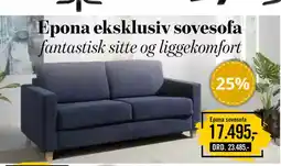 Walther Kristiansen Epona eksklusiv sovesofa tilbud