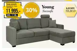 Walther Kristiansen Young sovesofa Kampanjestoff- finnes tilbud