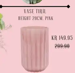 Plantasjen Vase tiril height , pink tilbud