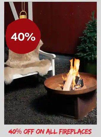 Plantasjen 40% off on all fireplaces tilbud