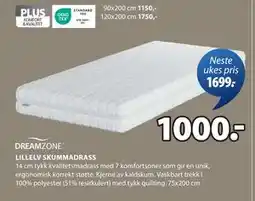 JYSK LILLELV SKUMMADRASS tilbud