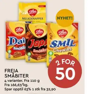 Coop Mega FREIA SMÅBITER tilbud