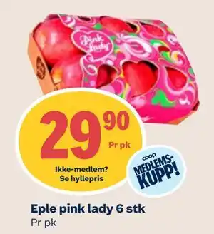 Coop Mega Eple pink lady 6 stk tilbud